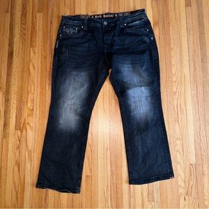 Men’s Rock Revival Noel Straight Jeans Size 44